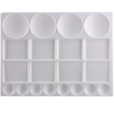 Dasababa塑膠調色盤 長方形, 20格, 1個