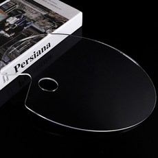 Dasababa 繪圖壓克力調色板橢圓形 2 毫米 S, 一格, 1個