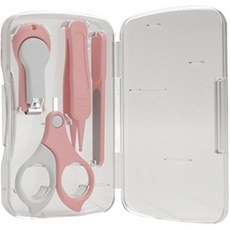 도도리빙 유아용 파스텔 손톱깎이 세트, 핑크, 1세트