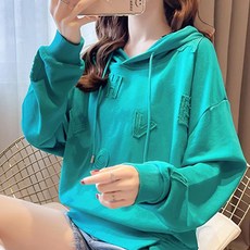 MeiChel 女款彩色連帽長袖T恤