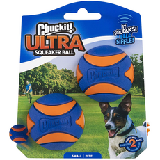 Chuckit Ultra Squeaker 球形狗玩具 小型, 2個, 混合色