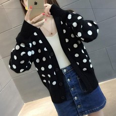 IMMONG 女子AO DOT圖案針織開衫