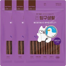 네츄럴랩 견탐구생활 스틱 간식, 오리고기, 100g, 3개