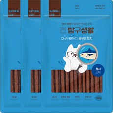 네츄럴랩 견탐구생활 스틱 강아지 간식, 참치, 100g, 3개