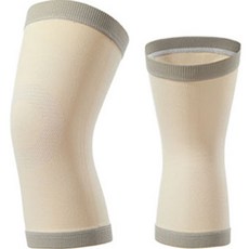 작전마켓 실크 무릎 패드 양쪽세트 베이지 그레이, 1개