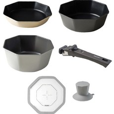 IH爐適用八角造型鍋具組, Modern, 6入
