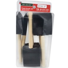 Art Secret 藝術家的秘密 多用途泡棉刷 1152-2 10入, 黑色, 1個