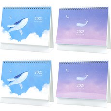 Pinkfoot 5000 2023鯨魚一起日曆2種X 2P集, 1套, 紫色, 藍色