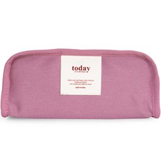 Funnymade 壓紋大容量帆布棉質筆袋, 1個, 獨立粉紅色