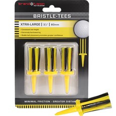 Brand Fusion 毛刷高爾夫球梯 3入, 黃色 + 黑色