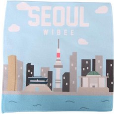 LOCKERDIUM 友利卡 SEOUL 擦手巾, 多色, 1個