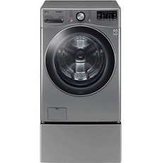 LG전자 트롬 트윈워시 드럼세탁기 24kg + 미니워시 4kg 방문설치, F24VDLDX, 모던 스테인리스