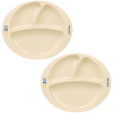 LILFANT 小小兵圖案玉米纖維分格式餐盤 2入, 混色, 單品