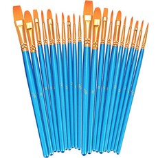 O-ON 水彩畫藝術畫筆 藍色, 2套, 10種