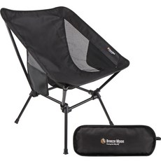 Breeze Moon 第二代杜拉鋁方形輕量椅, 1個, 現代黑