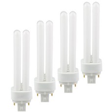 오스람 삼파장 콤팩트 형광램프 4핀 13W DULUX D/E, 전구색, 4개