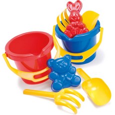 dantoy NEW 玩沙混合4件組 700g, 隨機出貨(水桶, 沙模), 1個