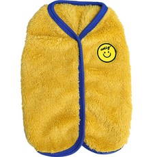 Blank Dog 微笑刷毛保暖背心, 黃色