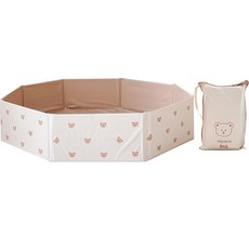 aguard 孩童小熊圖案遊戲墊+收納袋, 小熊款