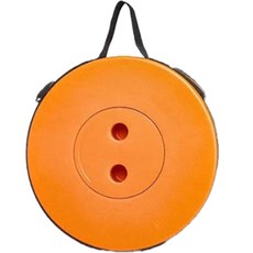 The Bella 戶外釣魚露營堅固摺疊椅, 黑橘色, 1個