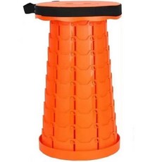 The Bella 戶外釣魚露營堅固摺疊椅, 橘黑色, 1個