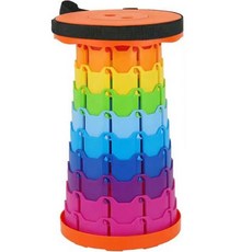 The Bella Rainbow 露營釣魚折疊椅, 1個, 彩虹橘