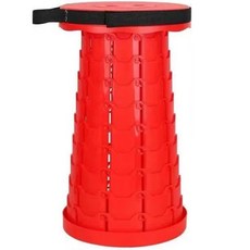 The Bella 戶外釣魚露營堅固摺疊椅, 紅黑色, 1個