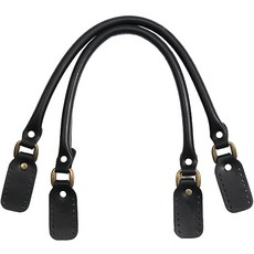 byhands 皮革包包提把, 2個, 純黑色