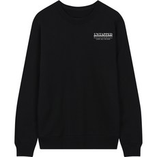 언탭트 라인 인터벌 스몰로고 맨투맨 티셔츠