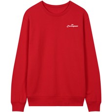 언탭트 디벨로먼트 스몰로고 맨투맨 티셔츠