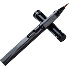 Dasababa 新手用便攜軟毛筆 不透明黑色, 筆身長度 14 cm, 1個