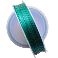 공예 컬러 철 와이어 19 0.3mm, 스카이, 1개