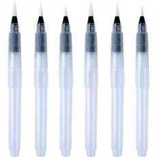 柔軟水彩筆 05 筆尖 6件組, 190mm, 1套