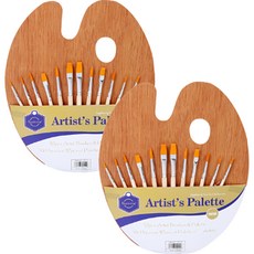 塑形工具調色盤 + 美術畫筆 12件組, 2套