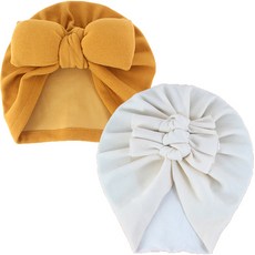 Arang Rorang 兒童胖胖蝴蝶結 + 三重蝴蝶結頭巾帽套組