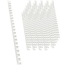 코라미 플라스틱 제본링 100개입, 12mm, 백색, 1개