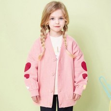 JELISPOON 童款愛心印花開襟外套