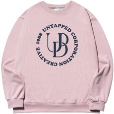 언탭트 남성용 빅사이즈 UPD 빅 프린팅 맨투맨 티셔츠