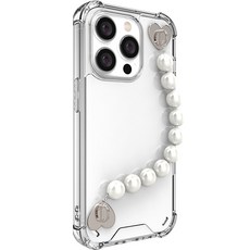 JUST4YOU 핸디 스트랩 투명 강화 휴대폰 케이스