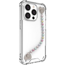 JUST4YOU 핸디 스트랩 투명 강화 휴대폰 케이스