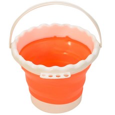 Dasababa 矽膠折疊圓形水桶, 橘色