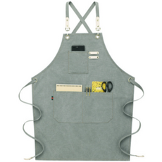 심플라인 프리미엄 다용도 전문가 캔버스 앞치마, 민트