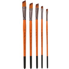 Dasababa 紅色桿油畫筆 5件組 Sabong, 5種, 1套