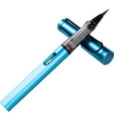 Dasababa 初學者便攜式筆刷, 1個, 透明藍色