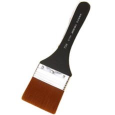 里拉美術手繪油畫筆 黑色, 1個, 7號