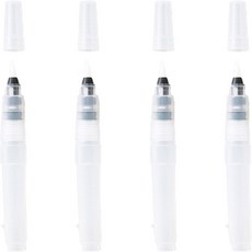 水儲存鉤狀水彩筆 02 尖頭, 4個, 中號（13 x 3.5 毫米）