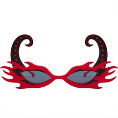 Maket Gamseong 多款萬聖節派對牛角眼鏡, 4個, 混色