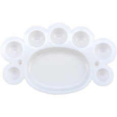 DASABABA 白色彩妝盤 03, 8格, 1個