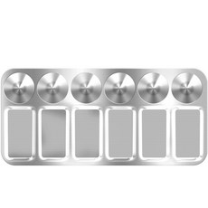 Dasababa 鋁製方形調色盤, 12格, 1個