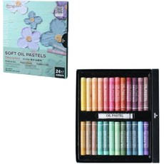 Griming Tool軟油畫棒 莫蘭迪, 24 種顏色, 1個